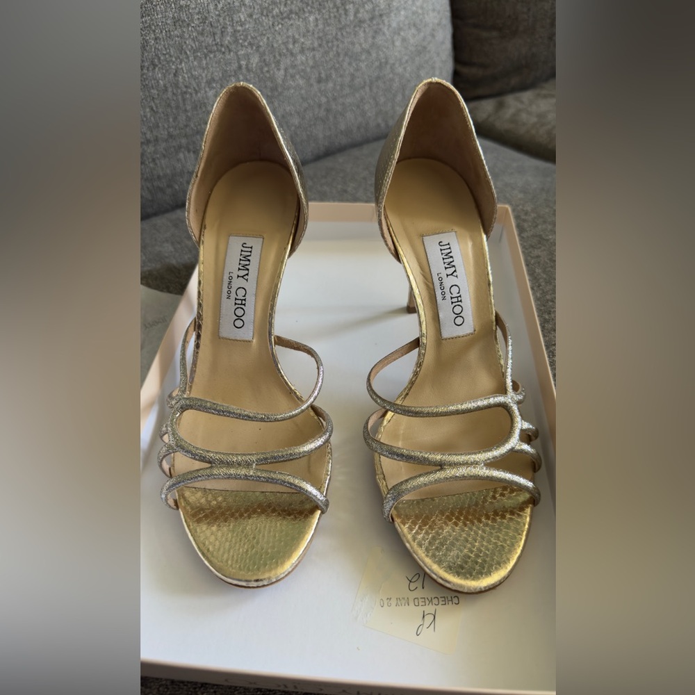 Jimmy Choo D’Orsay Heels - Metallic Gold (36.5) - Worn only once